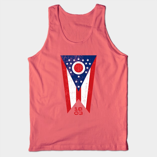 Ohio Flag 1803 Tank Top by fatdesigner